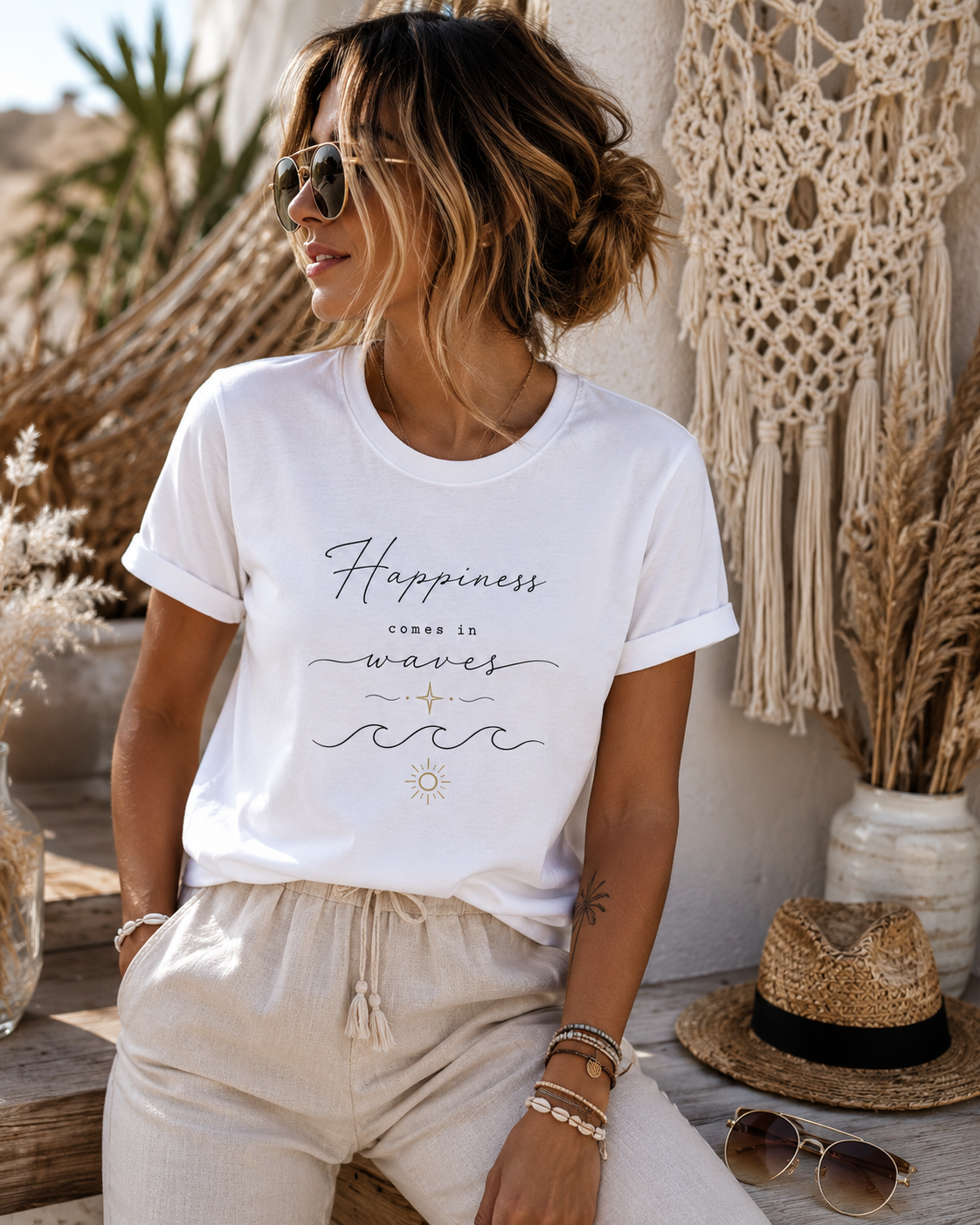 HAPPINESS COMES IN WAVES
